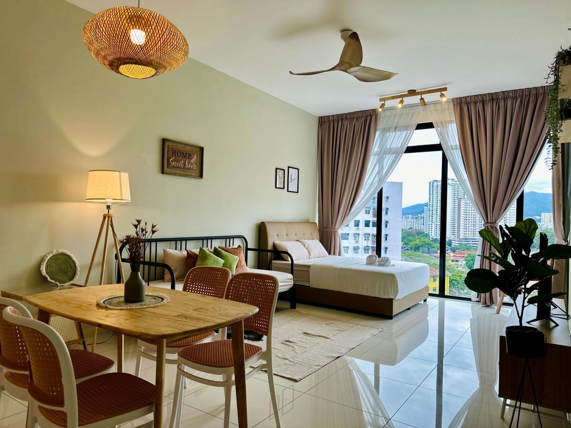 New Modern View 2br For 10pax 无敌美景两房民宿 Beacon Executive Pangsapuri Georgetown